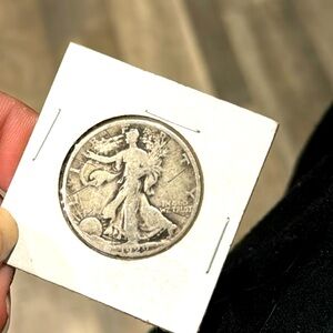 1929 silver walking Morgan half dollar